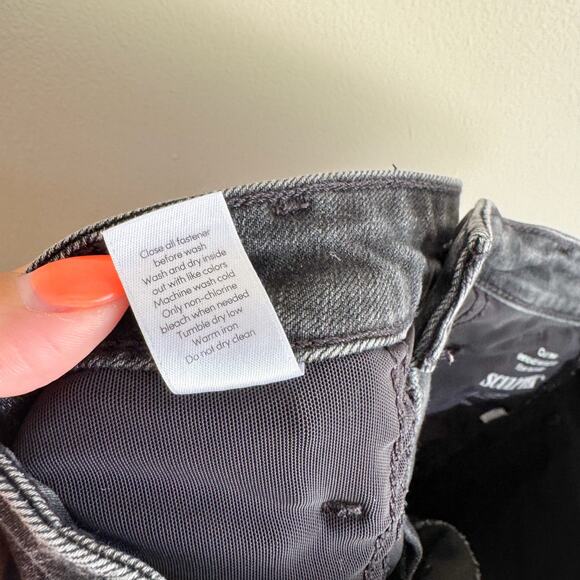Athleta Black Grey Sculptek Skinny Jeans - Size 4 - Picture 4 of 7